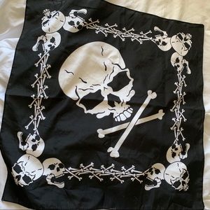 Black Skull Bandana